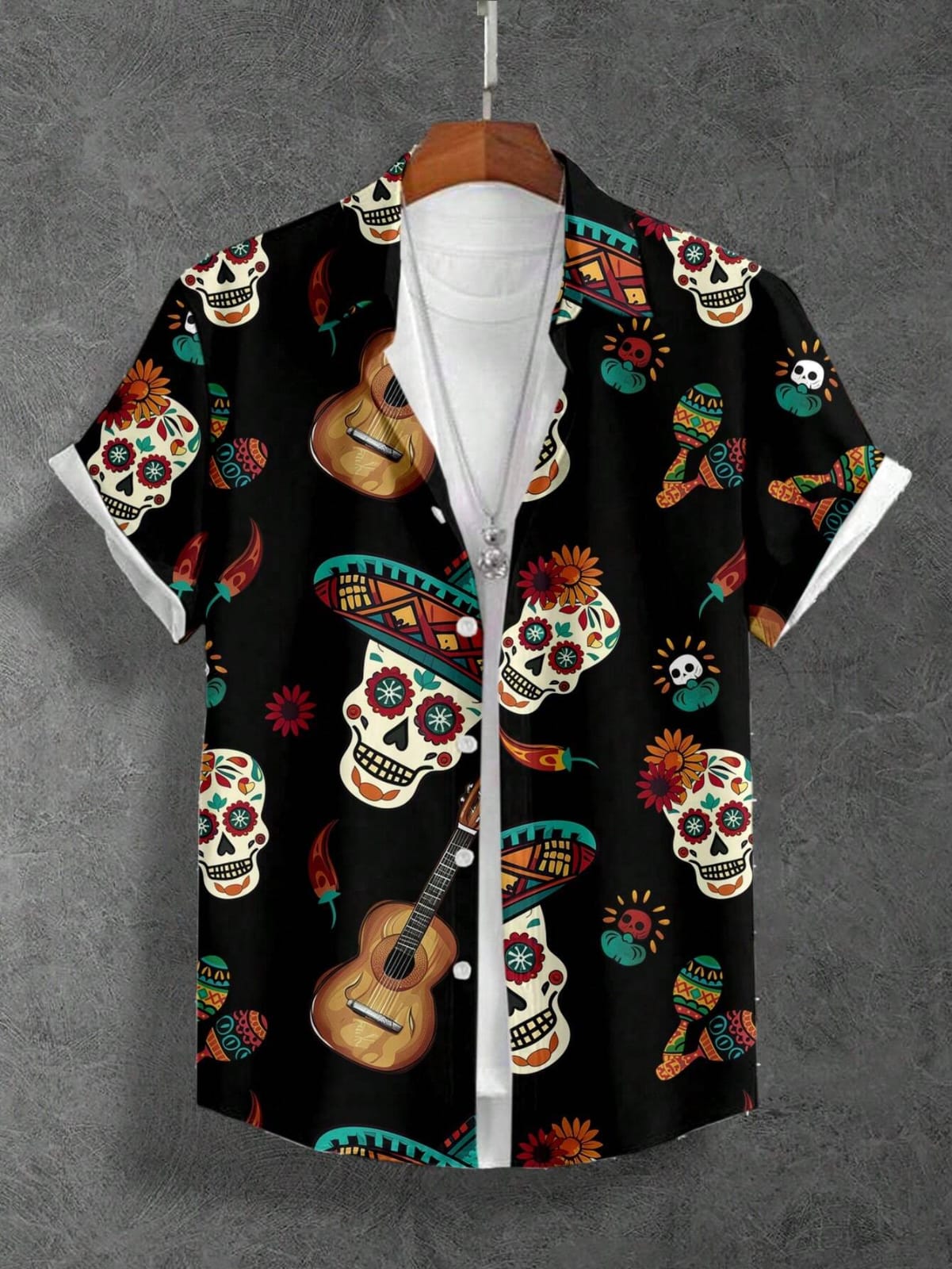 Camisa para Caballero Rock Skull