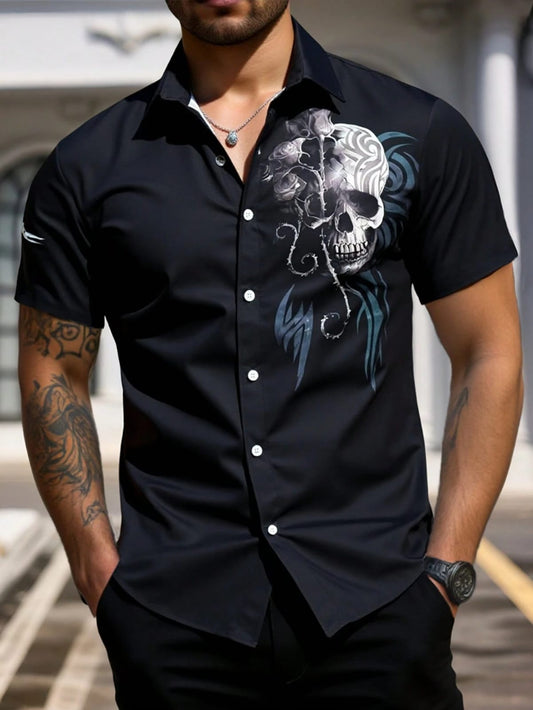 Camiseta Negra Skull Edition